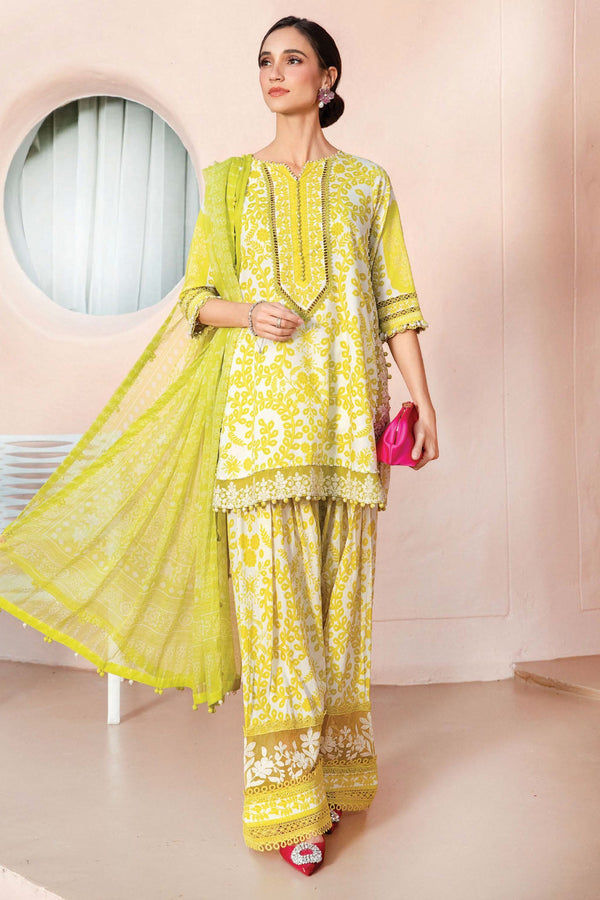 Sunlit Glow Embroidered Lawn Suit