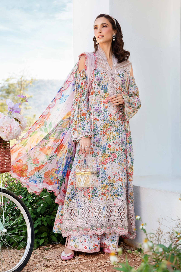 Floral Elegance Embroidered Premium Lawn Suit